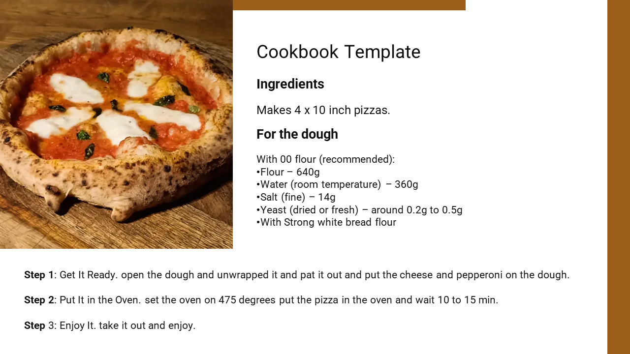 Google Slides Cookbook Template